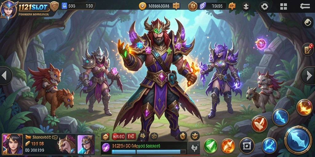 Tampilan gameplay menarik dari 1121SLOT dalam petualangan MMORPG.