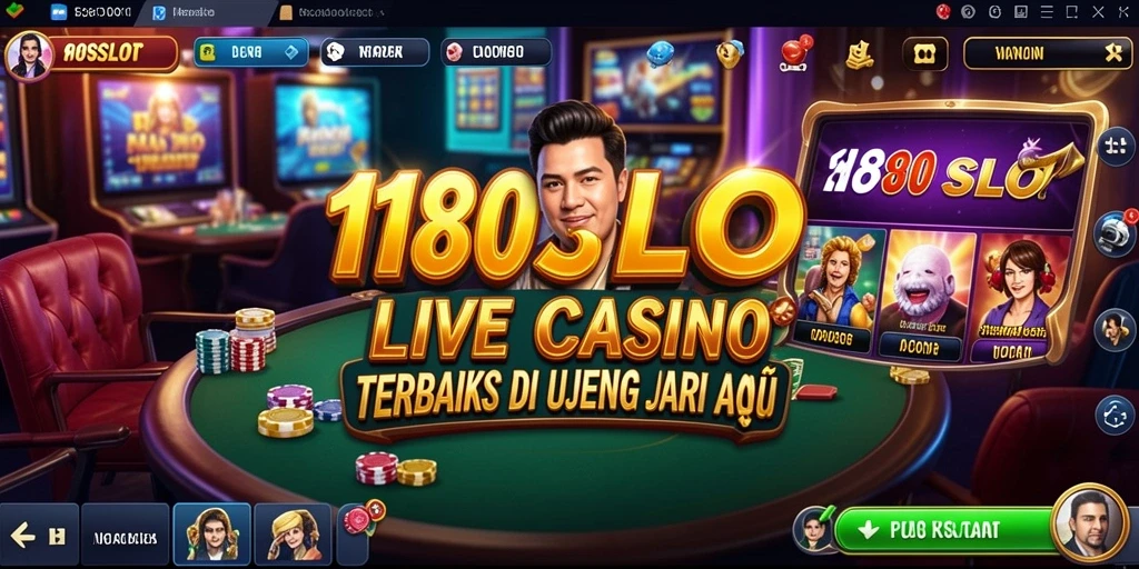 Tampilan gameplay Live Casino yang menarik di 180SLOT.