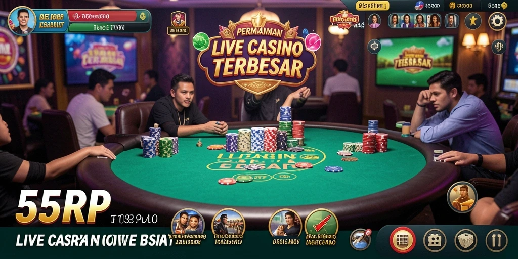 Tampilan gameplay Live Casino yang menarik dan interaktif.