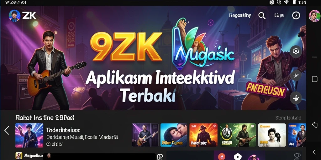 Tampilan permainan menampilkan berbagai pilihan lagu dan tantangan menarik.