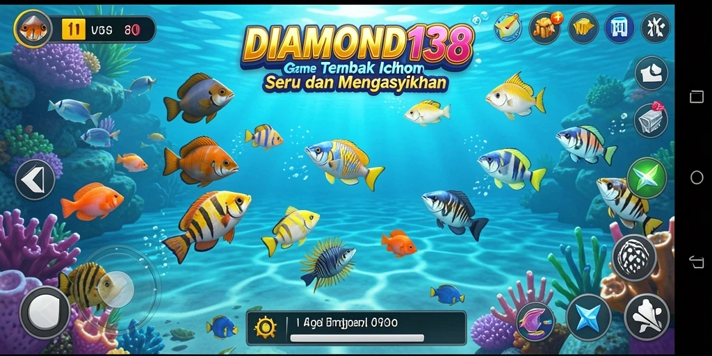 Gameplay seru di DIAMOND138 menampilkan aksi menembak ikan yang mengasyikkan.