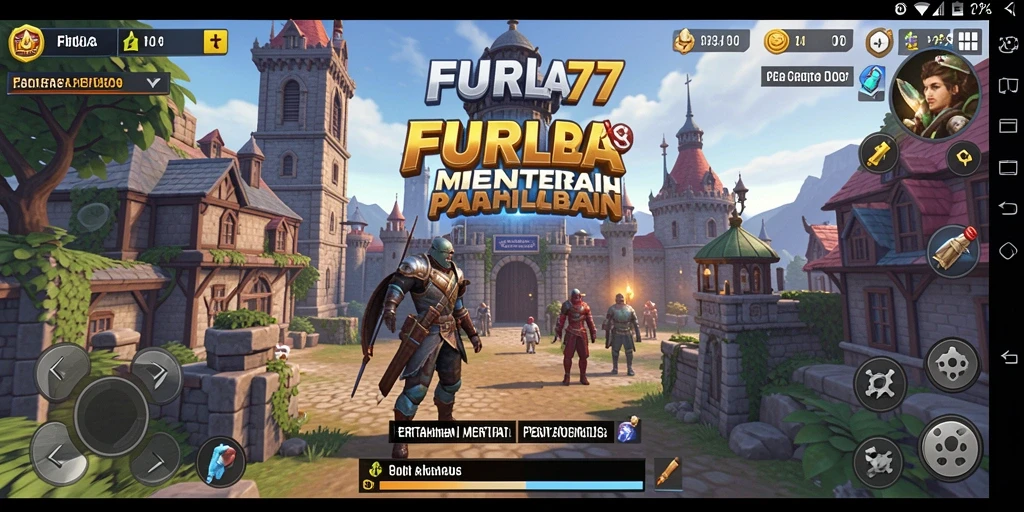 Screenshot gameplay FURLA77 menampilkan aksi menara pertahanan yang mendebarkan.
