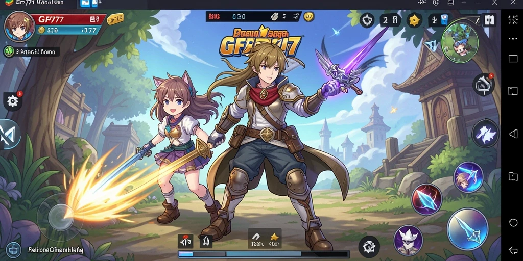 Screenshot menunjukkan aksi seru karakter Anime dalam <strong>GF777</strong>.