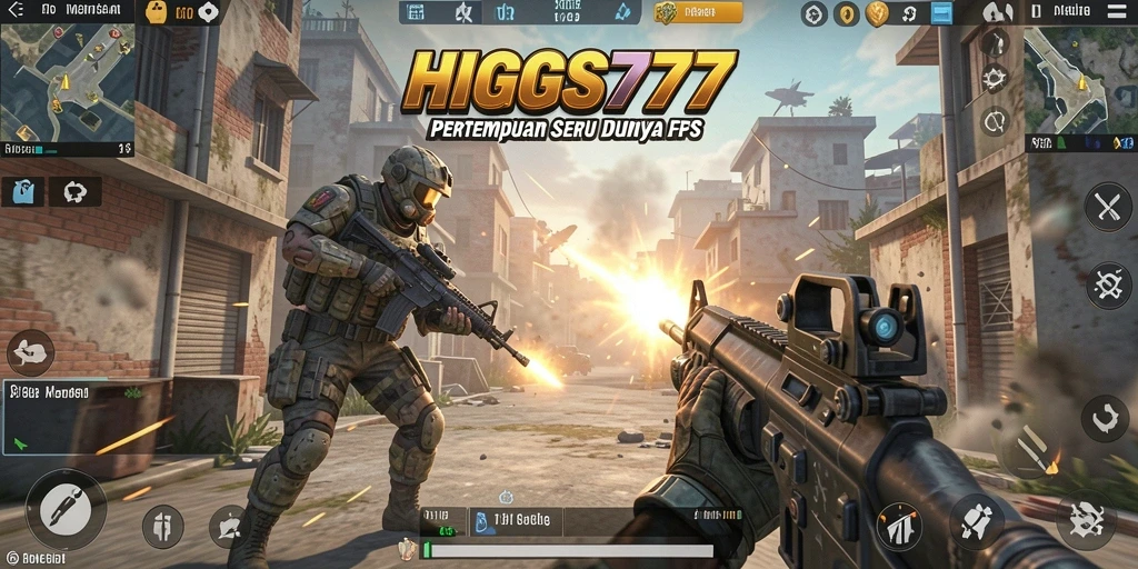 Tampilan gameplay intens dari HIGGS777 dengan aksi yang menegangkan.