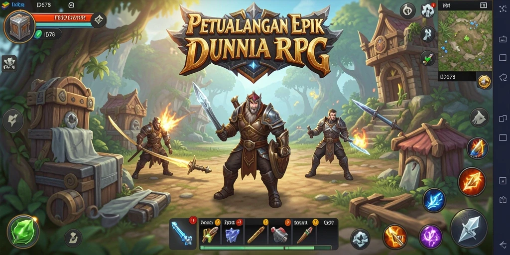Screenshot ID678 menampilkan aksi seru dan grafis RPG yang menawan.