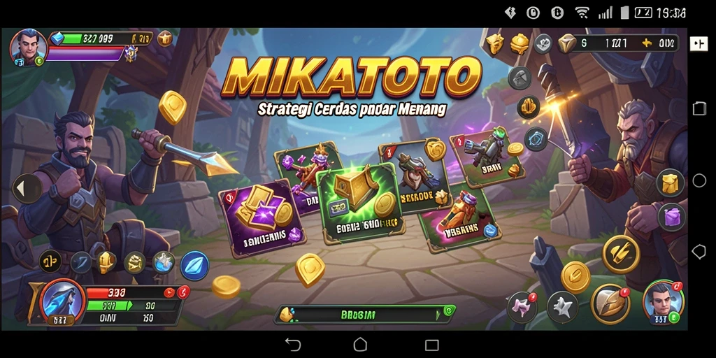 Gambaran gameplay MIKATOTO yang mendebarkan dan penuh strategi.