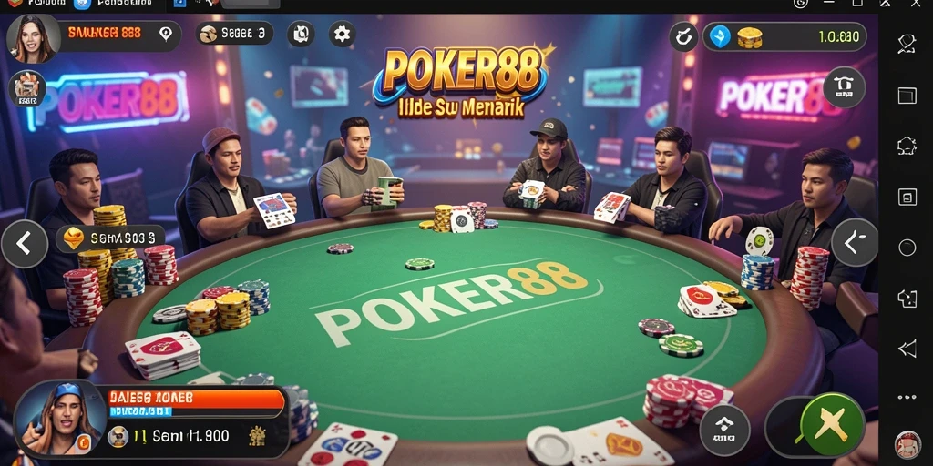 Screenshot gameplay POKER88 menampilkan aksi seru dalam permainan Idle.