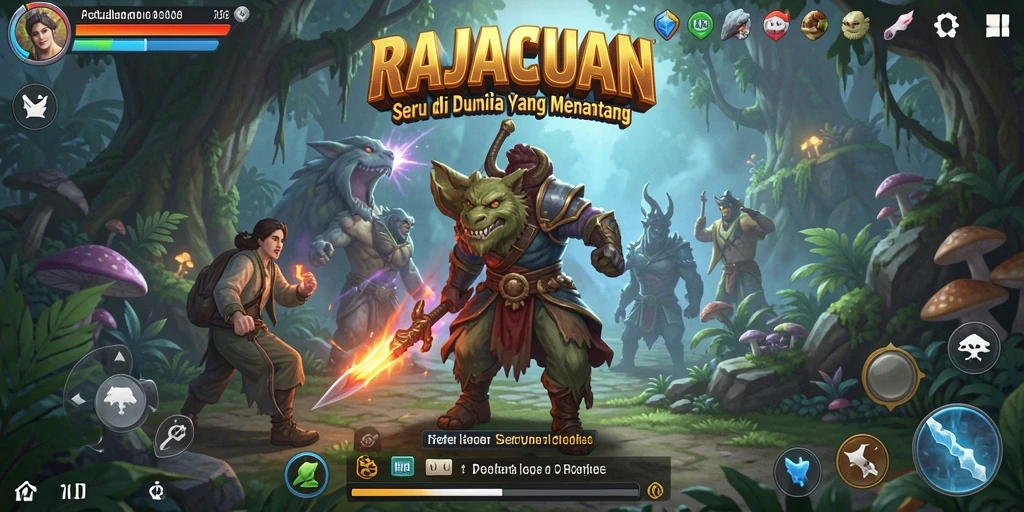 Tampilan gameplay RAJACUAN yang seru dan menarik.