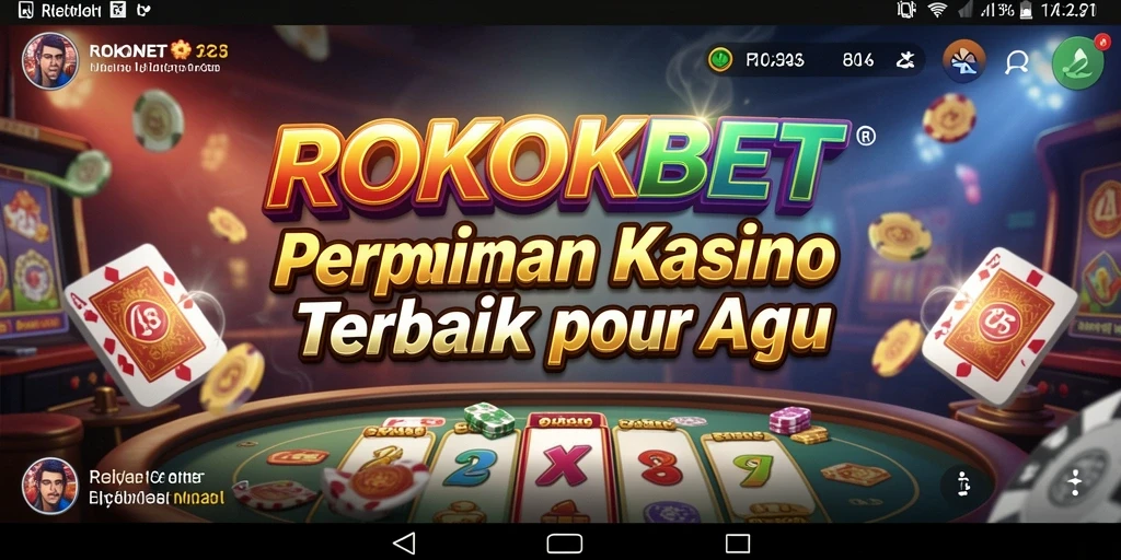 Tampilan menarik dari gameplay Kasino ROKOKBET.