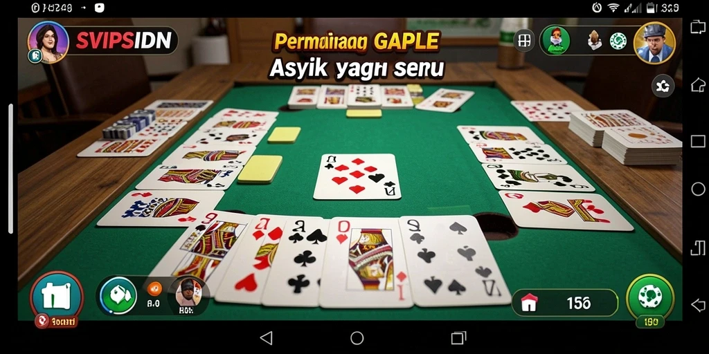 Gameplay menarik Gaple yang membuat ketagihan.