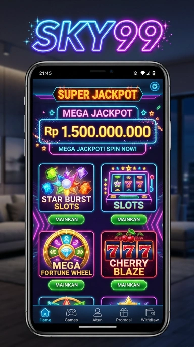 Tampilan antarmuka pengguna sky99 yang sederhana dan menarik.
